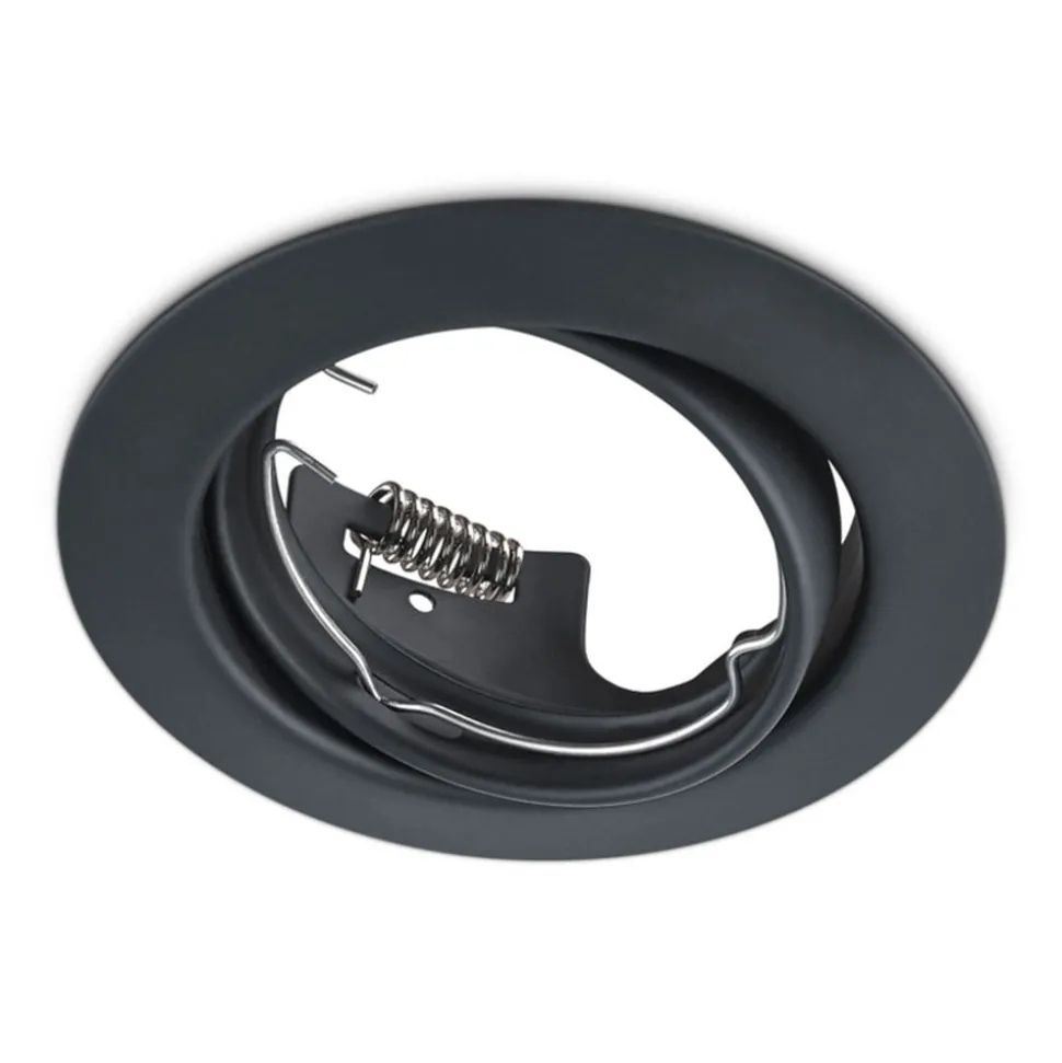 Rundt downlight Jura i svart