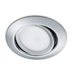 Rundt LED-downlight Rila, krom