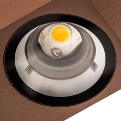 Rustbrun Tavi utendørs LED-vegglampe, 9,5 cm