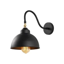 Saglam 3742 vegglampe, justerbar, svart