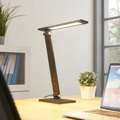 Salome - dimbar LED-skrivebordslampe, svart