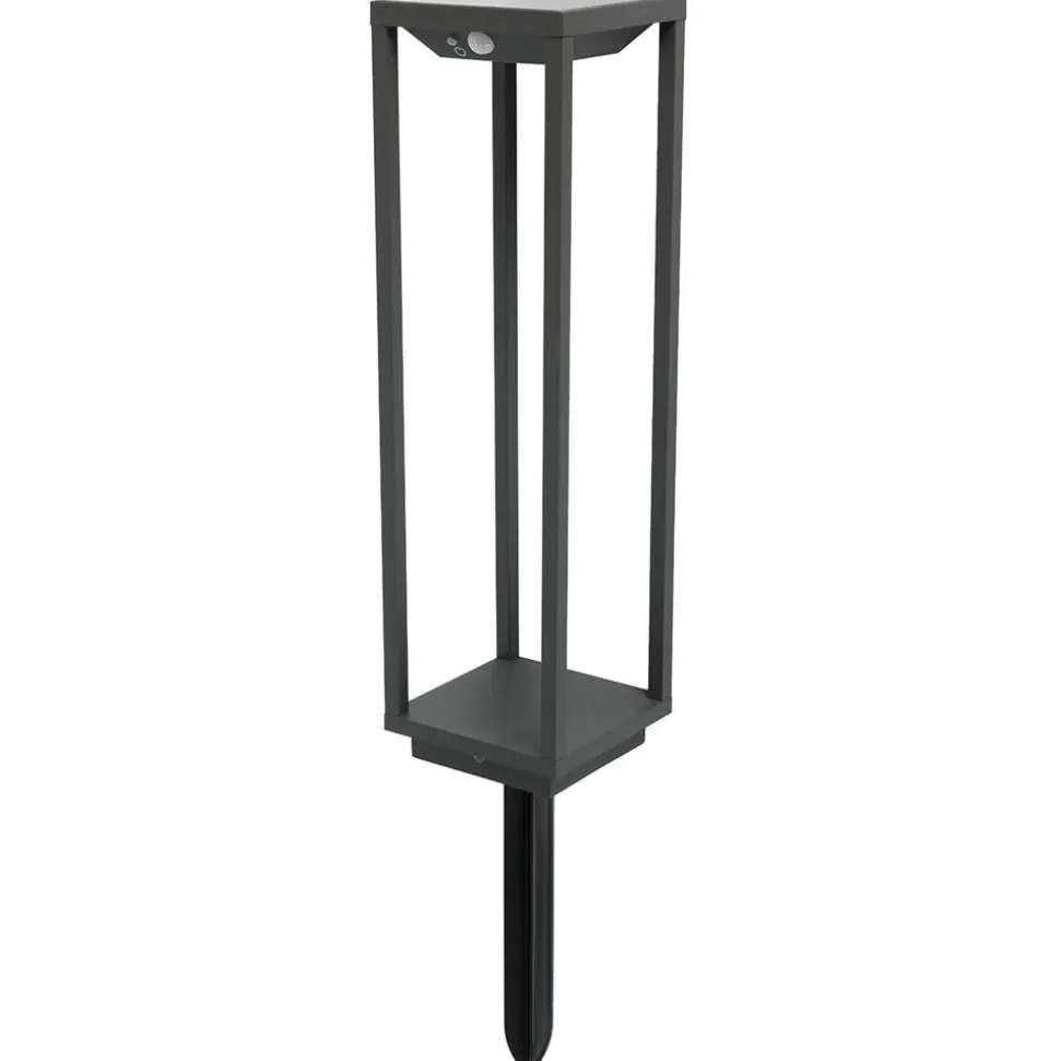 Saura solcelledrevet LED-sokkelbelysning med bevegelsesdetektor