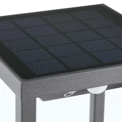 Saura solcelledrevet LED-sokkelbelysning med bevegelsesdetektor