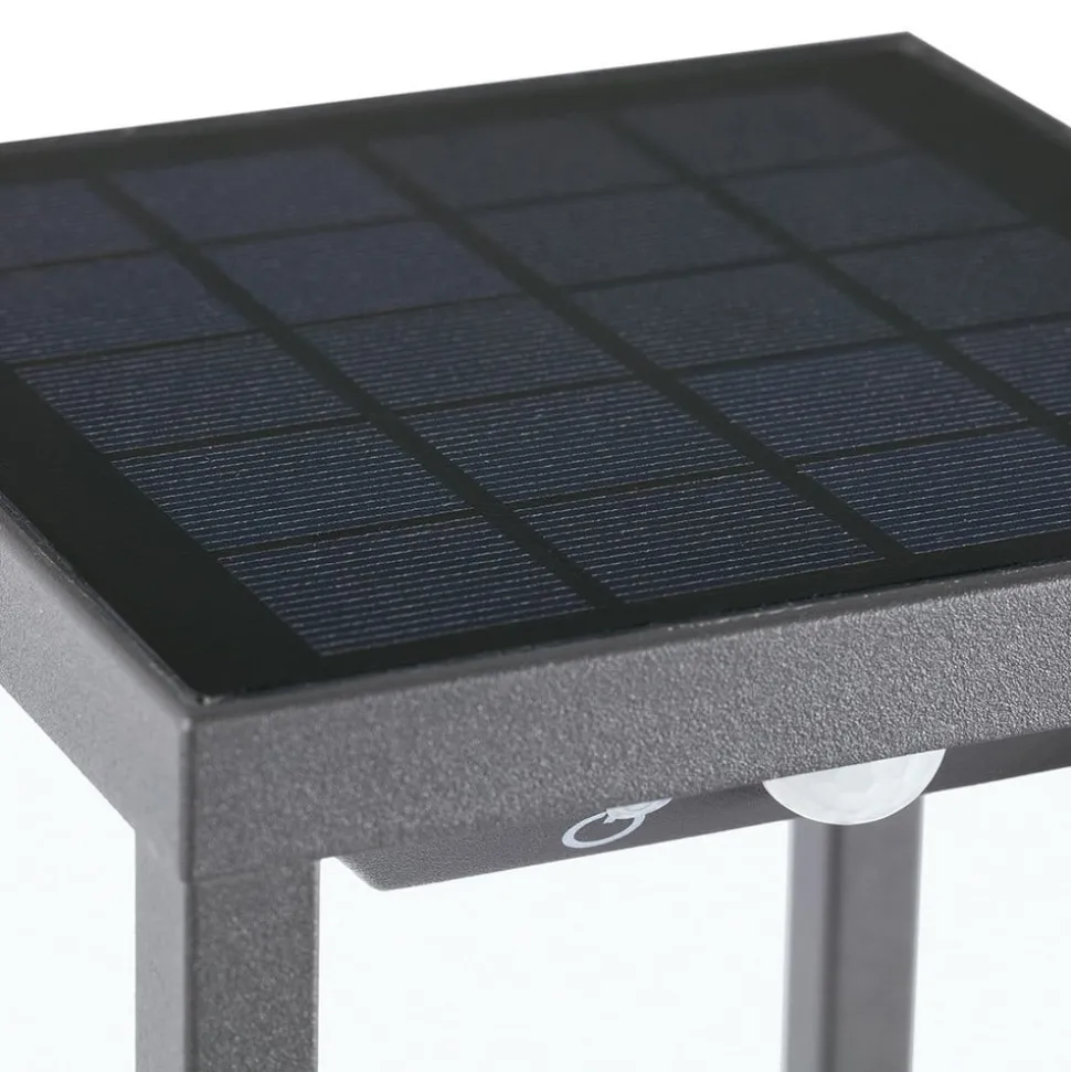 Saura solcelledrevet LED-sokkelbelysning med bevegelsesdetektor