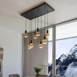 SEGULA floating globe G150 E27 6W grå glass åpen