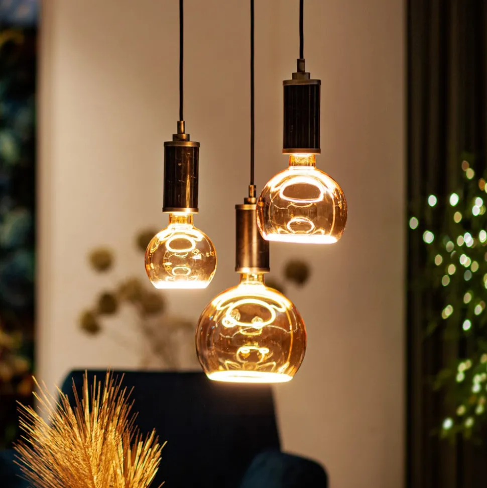 SEGULA floating globe G300 E27 8W grå glass åpen