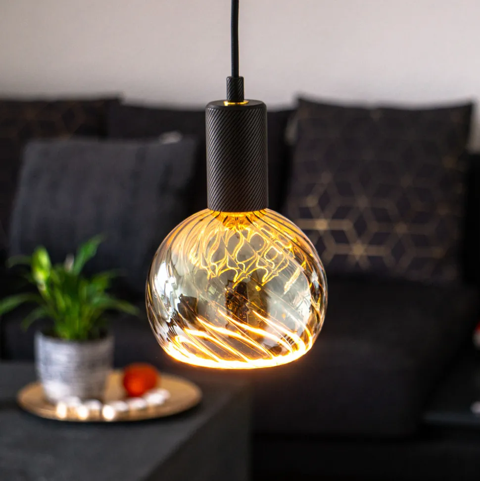 SEGULA floating globe twisted G150 E27 6W grå