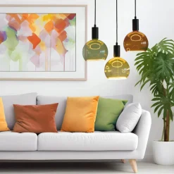 Segula globepære flytende, E27 oransje G200 6 W 922 dimbar