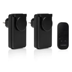 sett med 2 radiostyrte stikkontakter SH4-99654 Utendørsområde