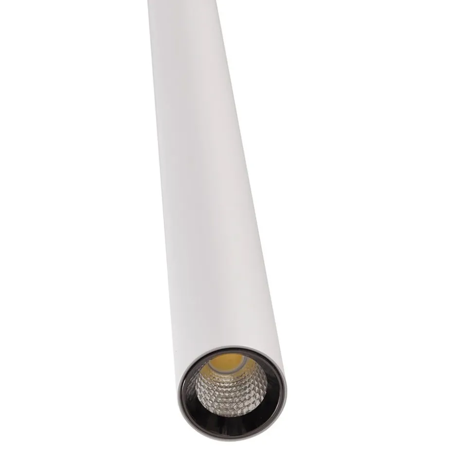 Skinne system 48V Lumaro, pendel, rørpære, 5 lyskilder, hvit, CCT