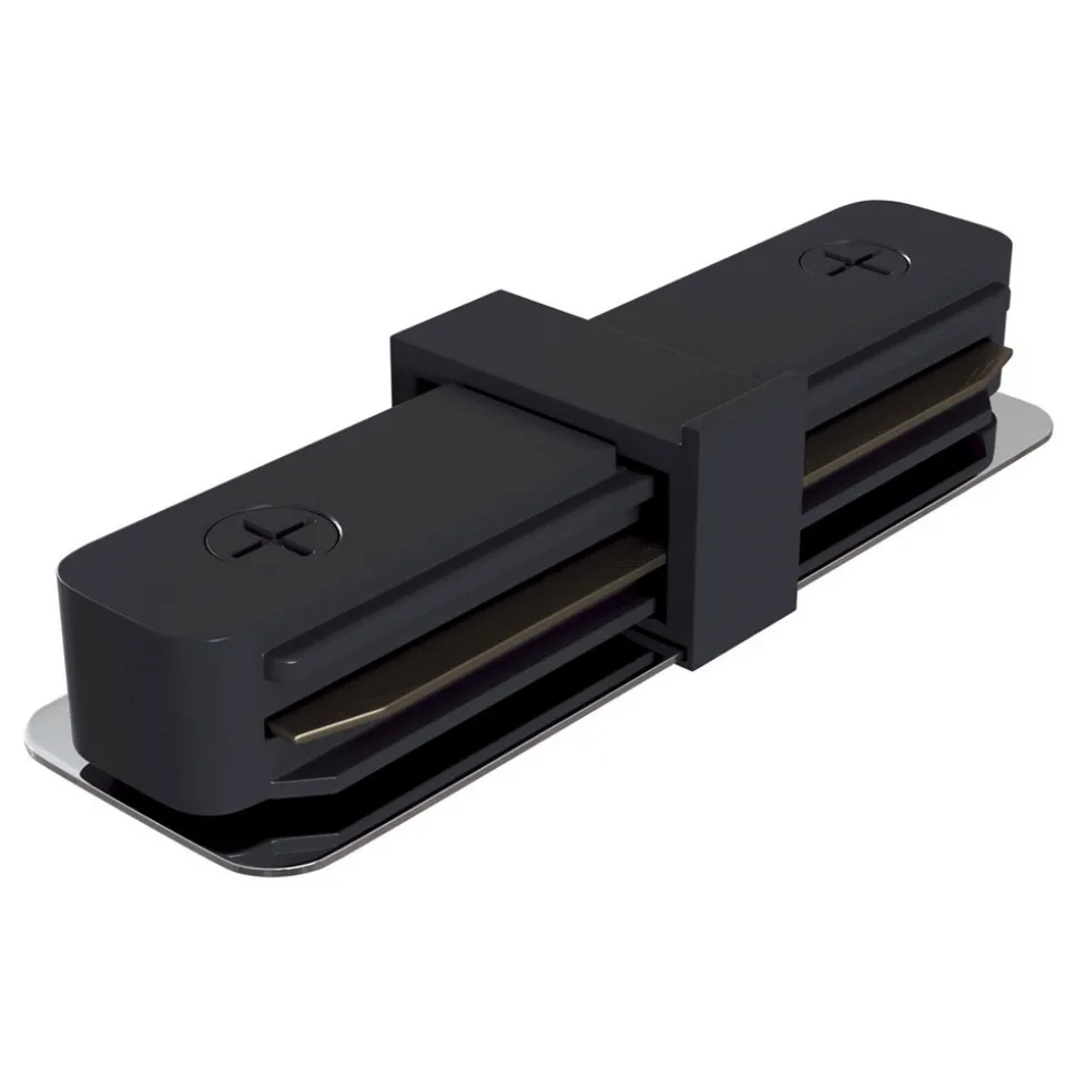 Skinnekontakt, stiv 1-fase skinne, svart