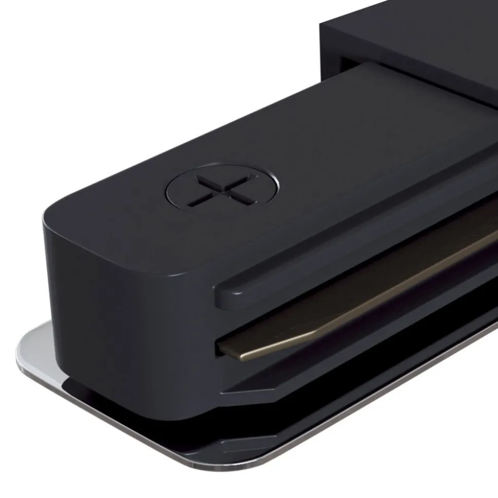 Skinnekontakt, stiv 1-fase skinne, svart