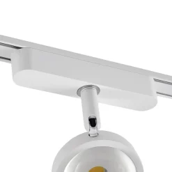 Skinnesystem 48 V Lumaro, spot, 5 lyskilder, hvit, Ø7cm, dimbar