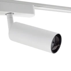 Skinnesystem 48 V Lumaro, spots, 7 lyskilder, hvit, Ø4cm, dimbar