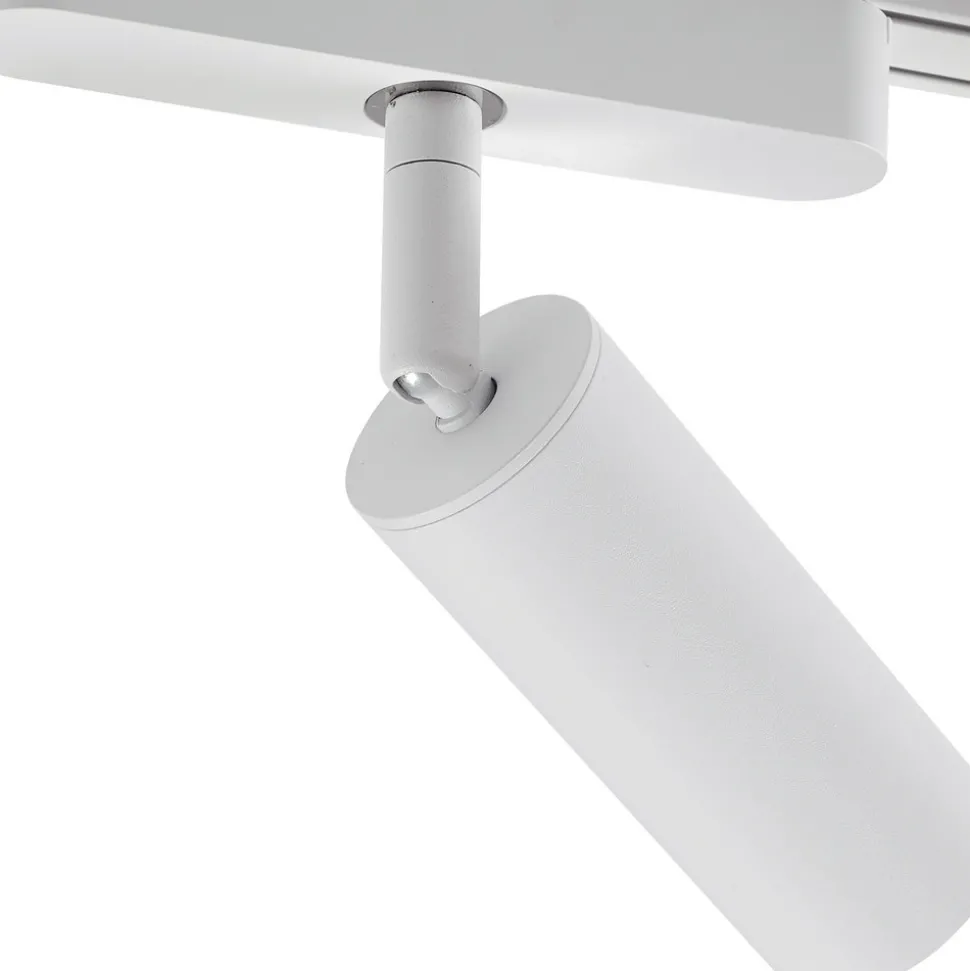 Skinnesystem 48 V Lumaro, spots, 7 lyskilder, hvit, Ø4cm, dimbar