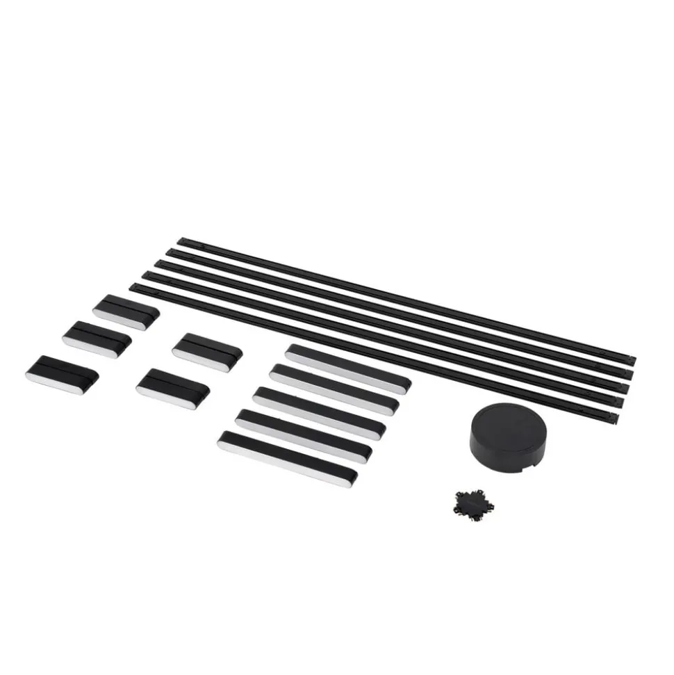 Skinnesystem 48V Lumaro, lyslist, 10 lyskilder, svart