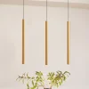 Skinnesystem 48V Lumaro, pendel, rørpære, 3 lyskilder, gull, CCT