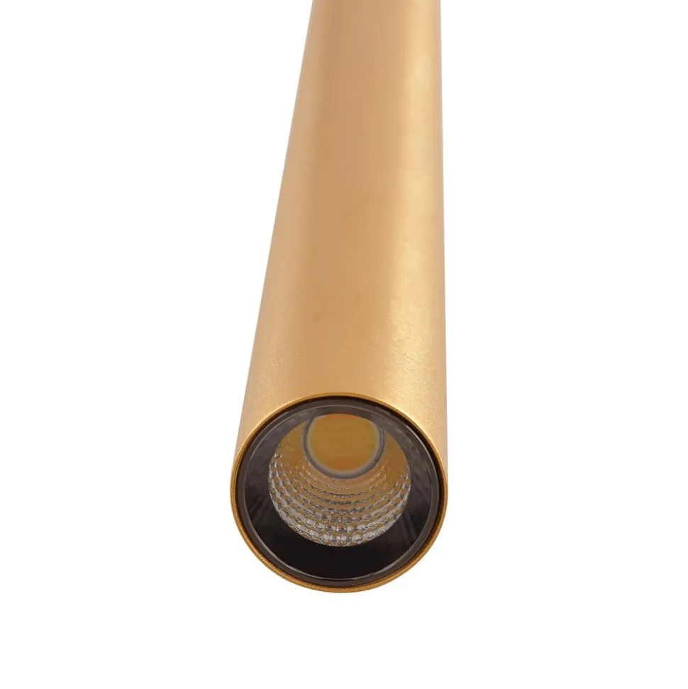 Skinnesystem 48V Lumaro, pendel, rørpære, 3 lyskilder, gull, CCT