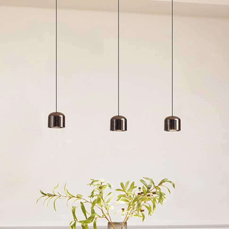 Skinnesystem 48V Lumaro, pendel, sylinder, 3 lyskilder, svart