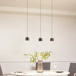 Skinnesystem 48V Lumaro, pendel, sylinder, 3 lyskilder, svart