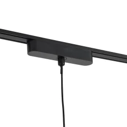 Skinnesystem 48V Lumaro, pendel, rørpære, 3 lyskilder, svart