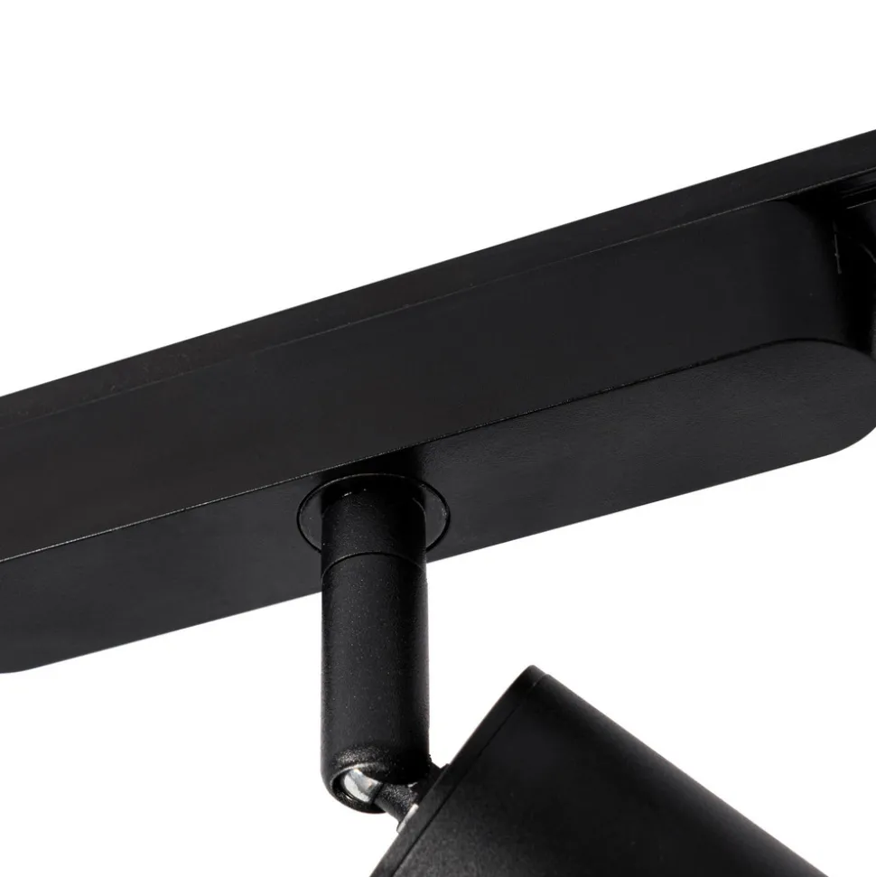 Skinnesystem 48V Lumaro, spots, 11 lyskilder, svart, Ø4cm, dimbar