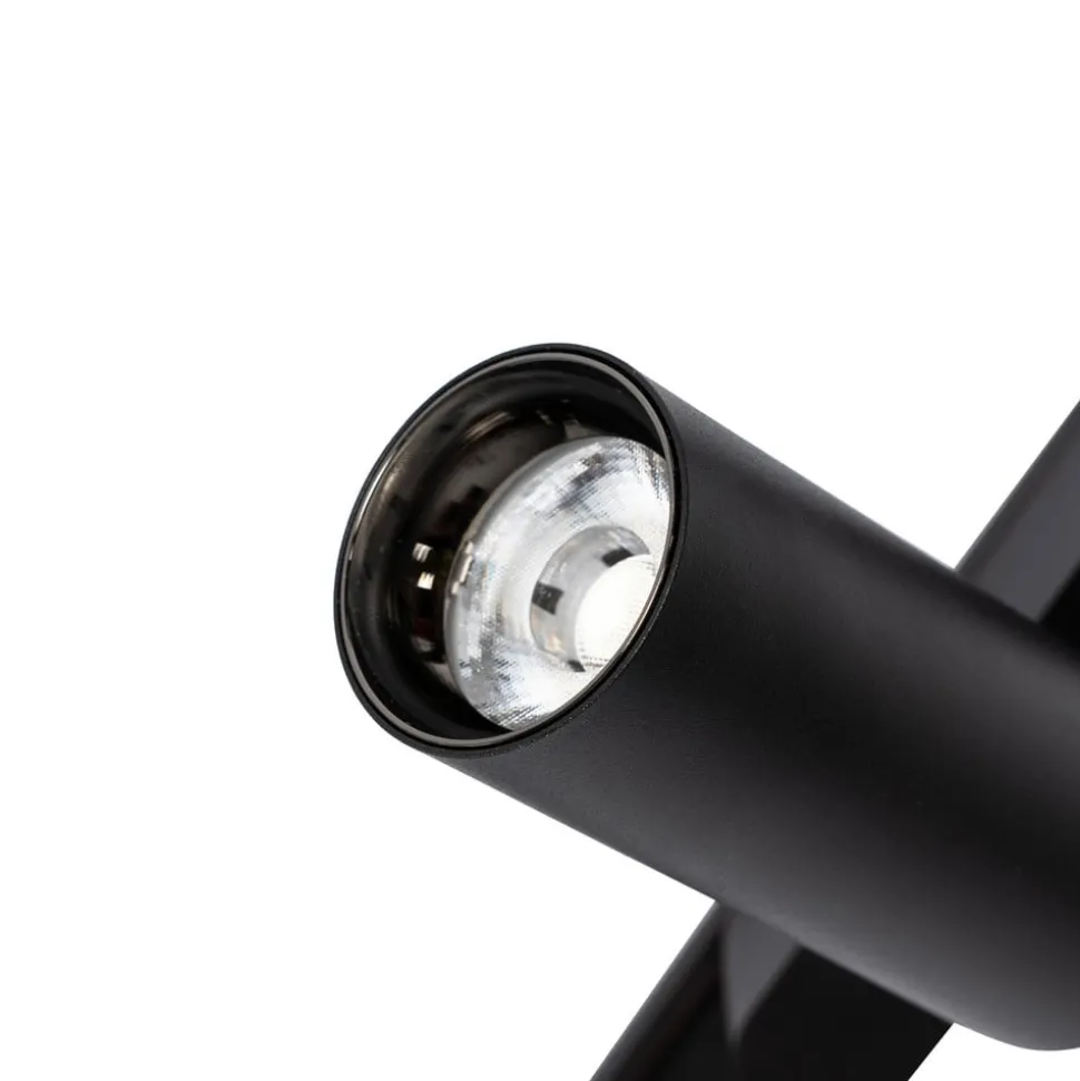 Skinnesystem 48V Lumaro, spots, 11 lyskilder, svart, Ø4cm, dimbar