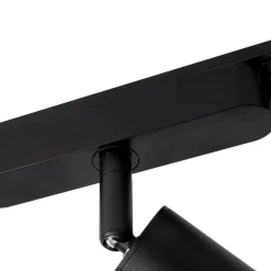 Skinnesystem 48V Lumaro, spots, 9 lyskilder, svart, 13 cm, dimbar