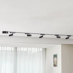 Skinnesystem 48V Lumaro Spot 5 lyskilder svart Ø 4cm dimbar