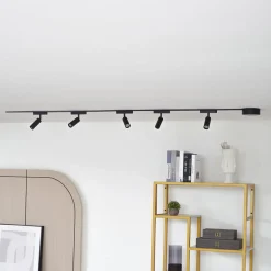 Skinnesystem 48V Lumaro Spot 5 lyskilder svart Ø 4cm dimbar