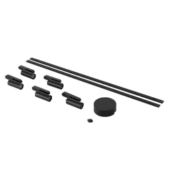 Skinnesystem 48V Lumaro Spot 5 lyskilder svart Ø 4cm dimbar