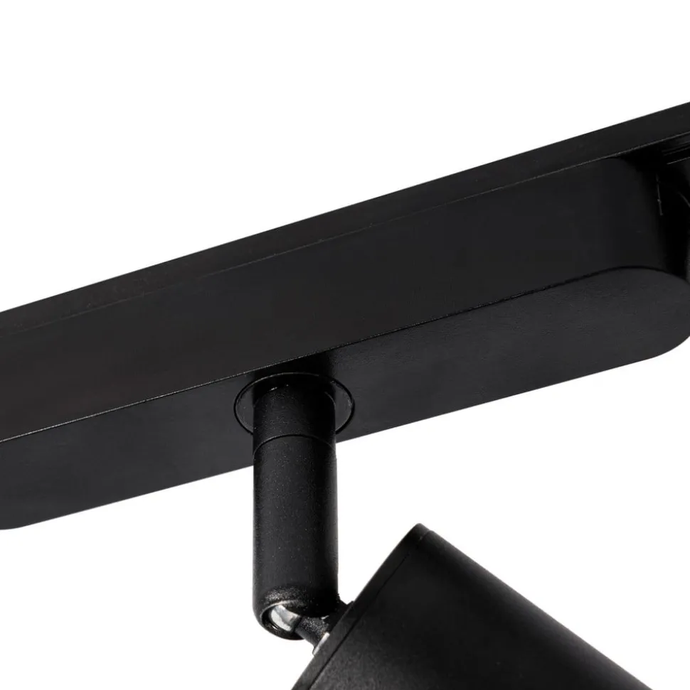 Skinnesystem 48V Lumaro, spot, 10 lyskilder, svart, Ø 4cm