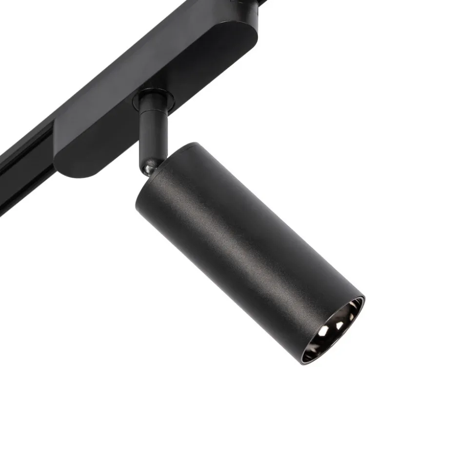 Skinnesystem 48V Lumaro, spots, 9 lyskilder, svart, 13,1 cm, dimbar