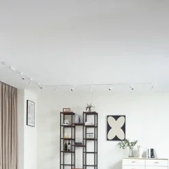 Skinnesystem 48V Lumaro, spots, 9 lyskilder, hvit, Ø4cm, 25cm, dimbar