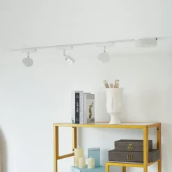 Skinnesystem 48V Lumaro, spotlights, 3 lyskilder, hvit, Ø 7,3 cm