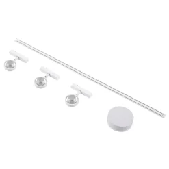 Skinnesystem 48V Lumaro, spotlights, 3 lyskilder, hvit, Ø 7,3 cm