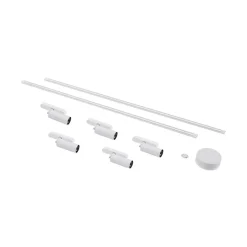 Skinnesystem 48V Lumaro, spot, 5 lyskilder, hvit, Ø 4cm, CCT