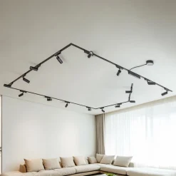 Skinnesystem 48V Lumaro Spots 16-flg. svart Ø4cm dimbar