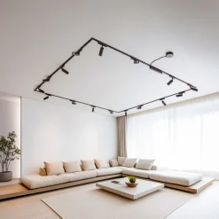 Skinnesystem 48V Lumaro Spots 16-flg. svart Ø4cm dimbar