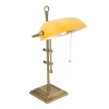 Skrivebordslampe Ancilla justerbar bronse/gul