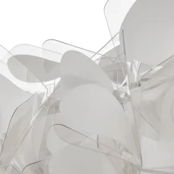 Slamp hengelampe Clizia Mama Non Mama, Ø53cm, hvit/rød