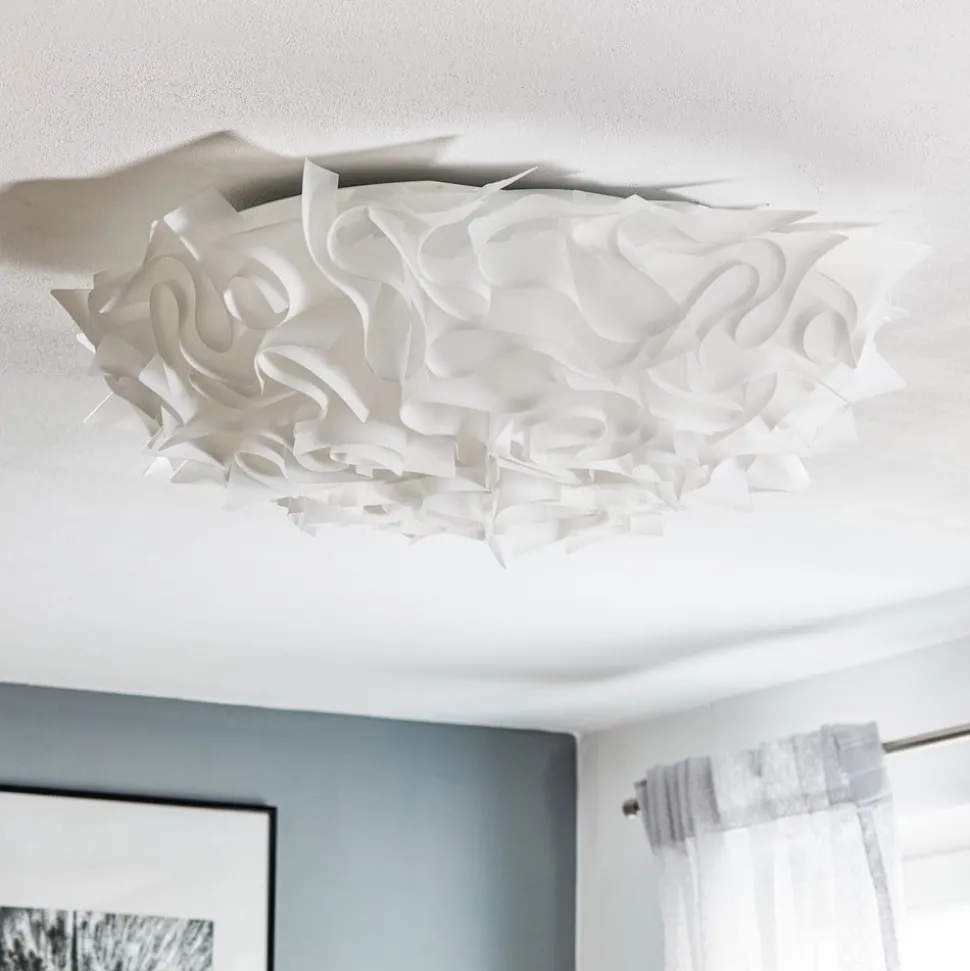 Slamp Veli – design-taklampe, Ø 78 cm, opal