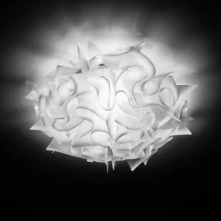 Slamp Veli – design-vegglampe, Ø 32 cm, hvit