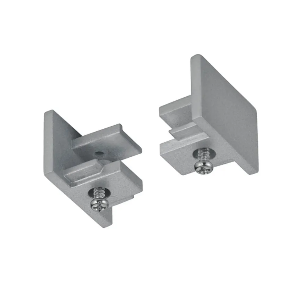 Sluttstykke for 2-faset skinne DUOline, titan