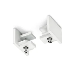 Sluttstykke for 2-faset skinne DUOline, hvit