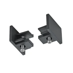 Sluttstykke for 2-faset skinne DUOline, svart