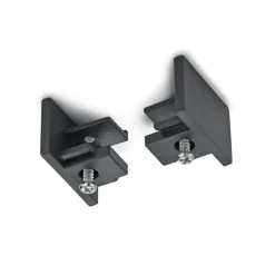 Sluttstykke for 2-faset skinne DUOline, svart