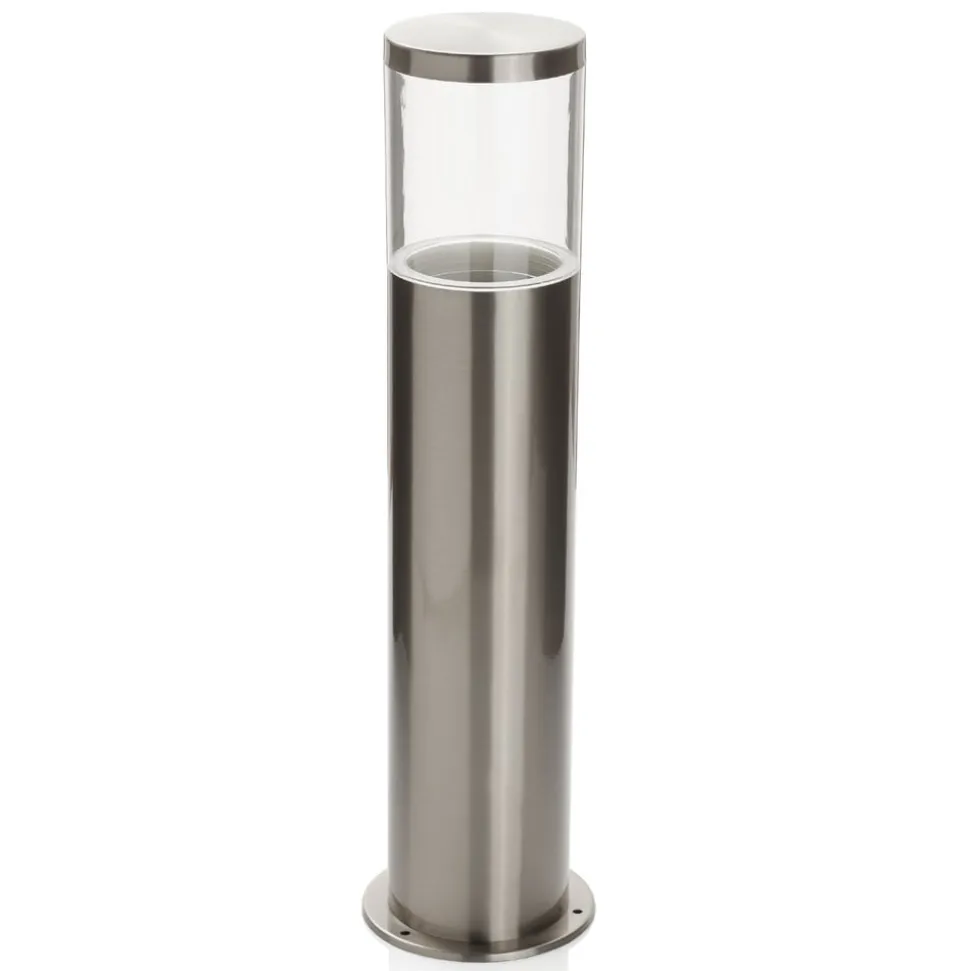 Sokkellampe Hanneli i stål, rund