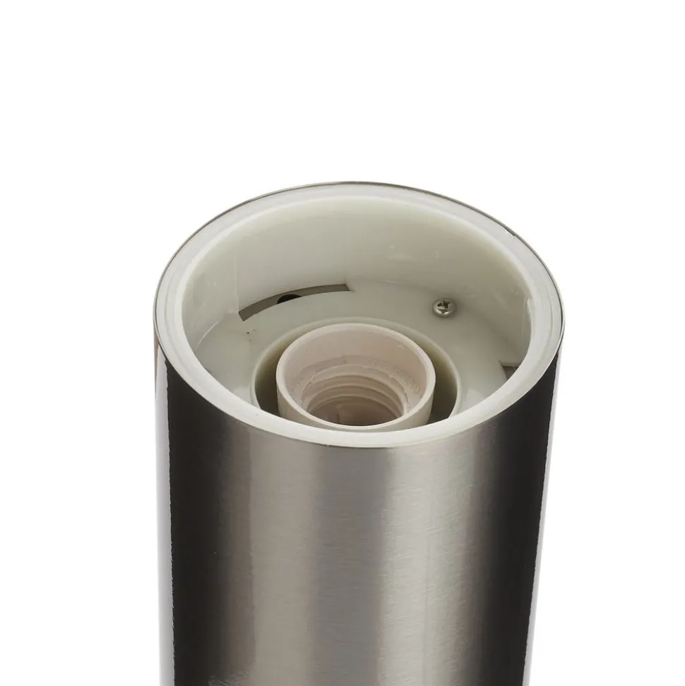 Sokkellampe Hanneli i stål, rund