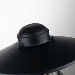 Sokkellampe Klampenborg svart med PIR-sensor